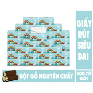 [Freeship HCM] Thùng 30 gói Giấy ăn cầu vồng Siêu dai